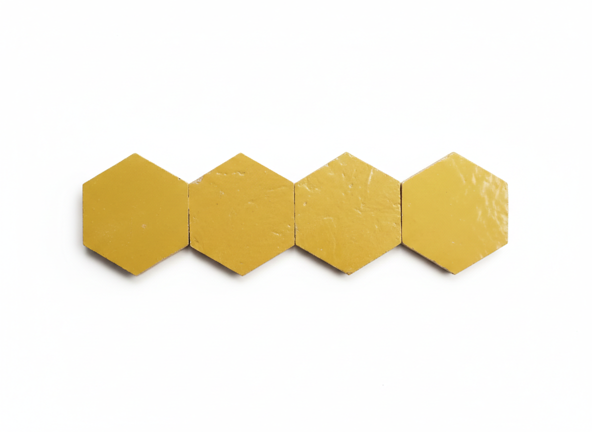 AT1003 Citron yellow Hexagon