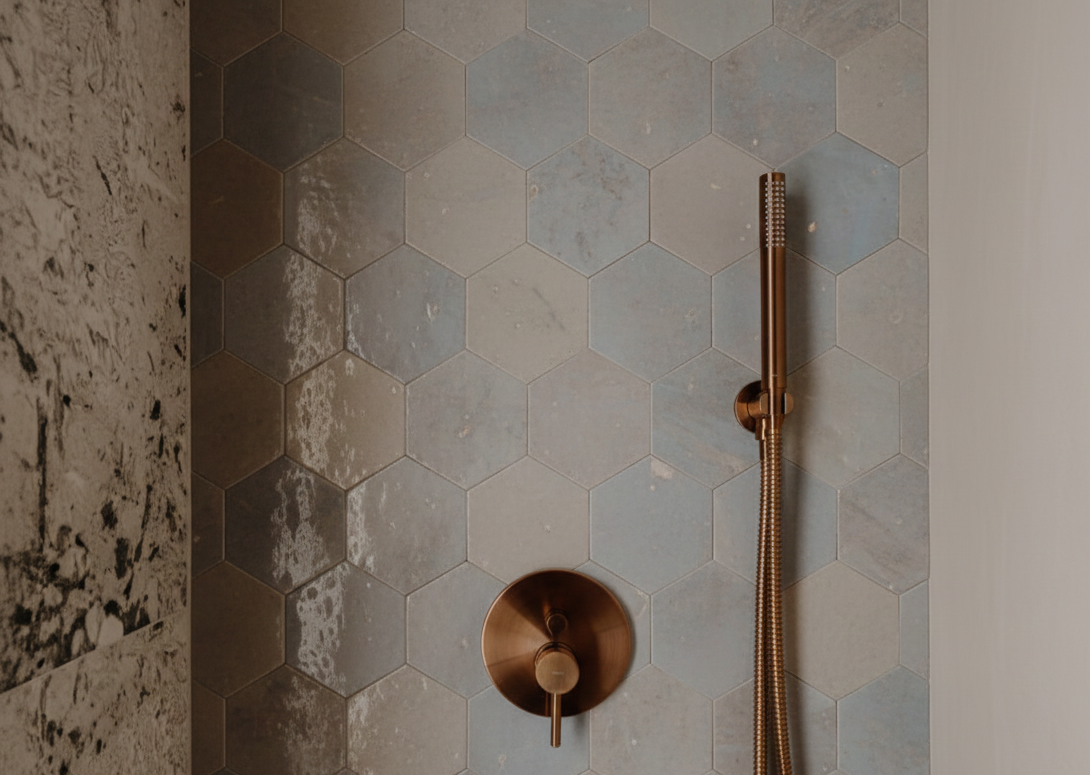 AT1013 soft blue Hexagon