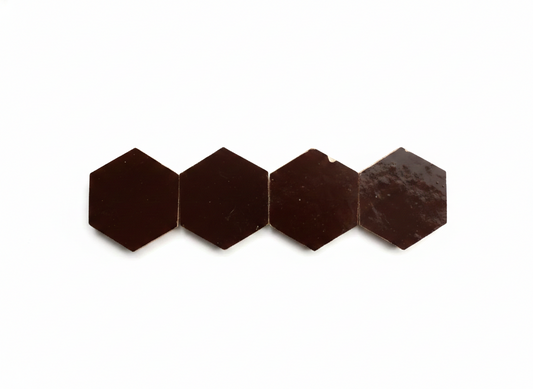 AT1004 Dark brown Hexagon